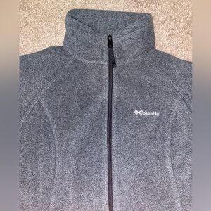 Columbia Sportswear Womens Medium Fleece Polyester Gray Jacket Coat